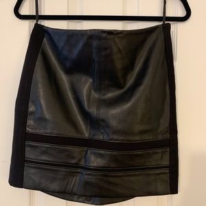 Black Leather Mini Skirt